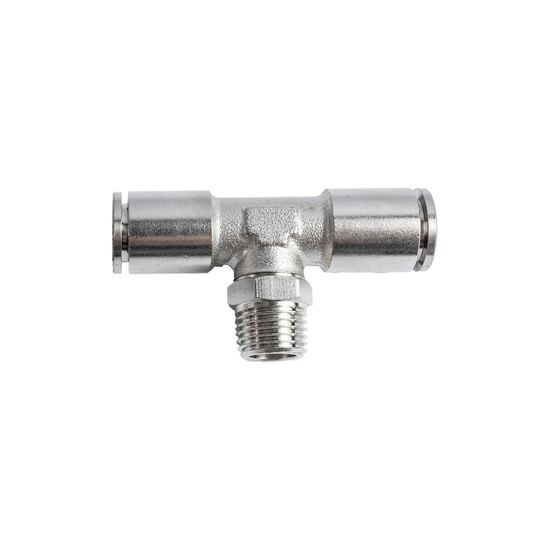 Metal Pu Fitting T-joint 10mm 1/4" M